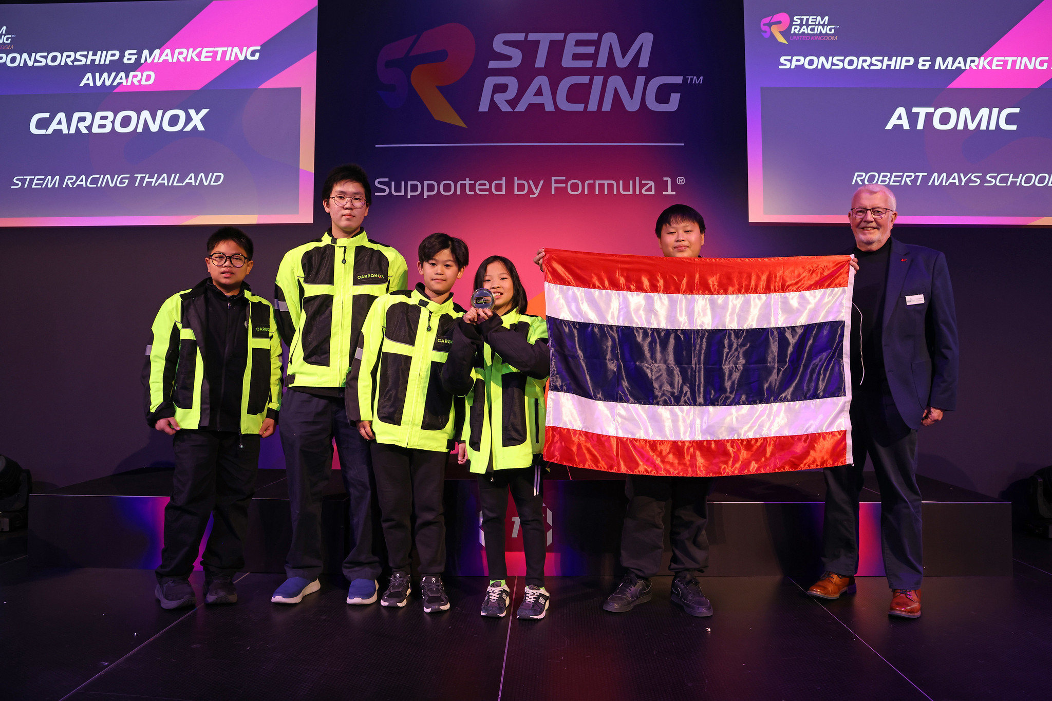 STEM Racing National UK Finals &ndash; Sponsorship and Marketing Award Winners &ndash; Team Carbonox &ndash; STEM Racing Thailand